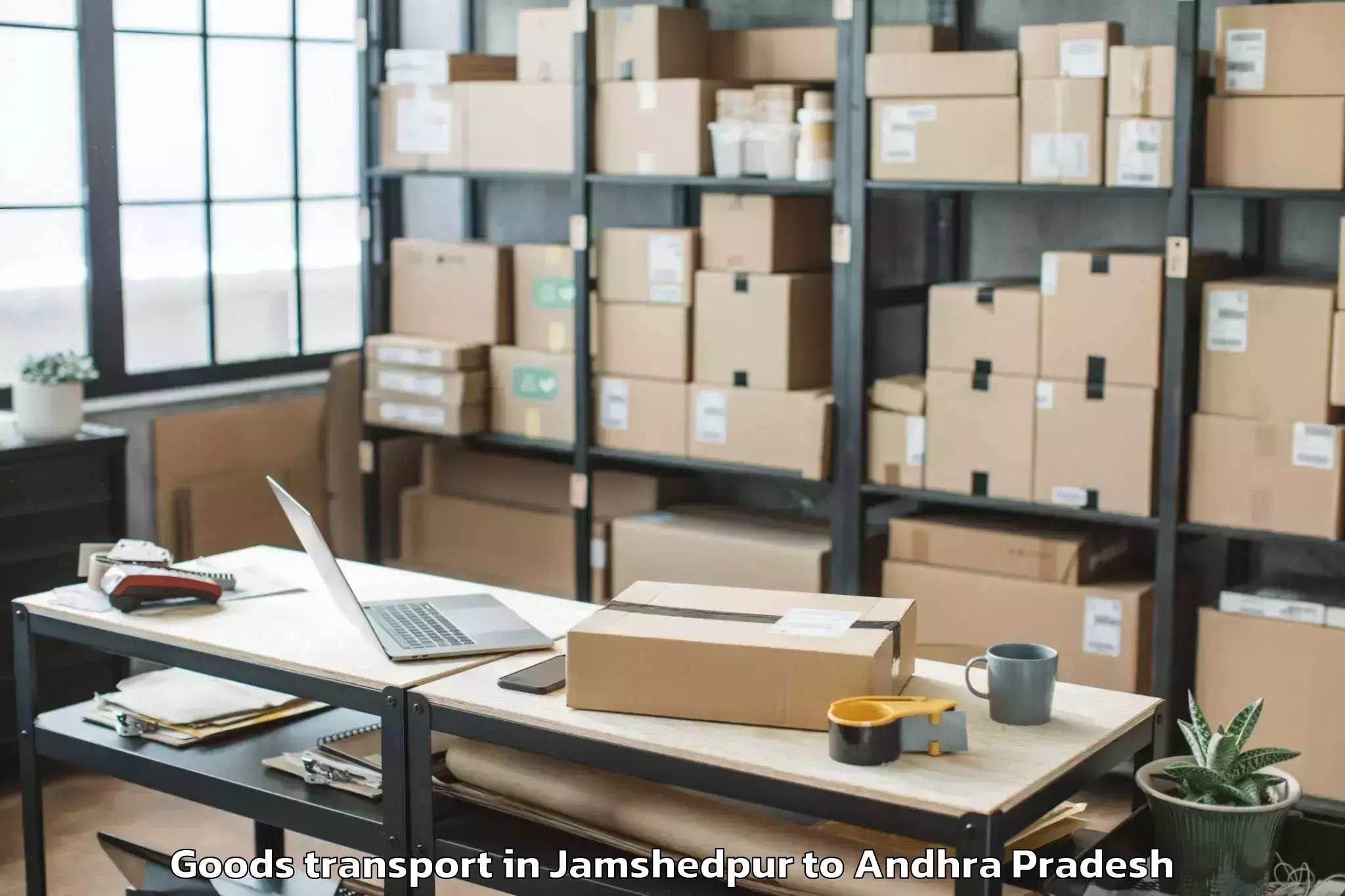 Discover Jamshedpur to Abhilashi University Guntur Goods Transport